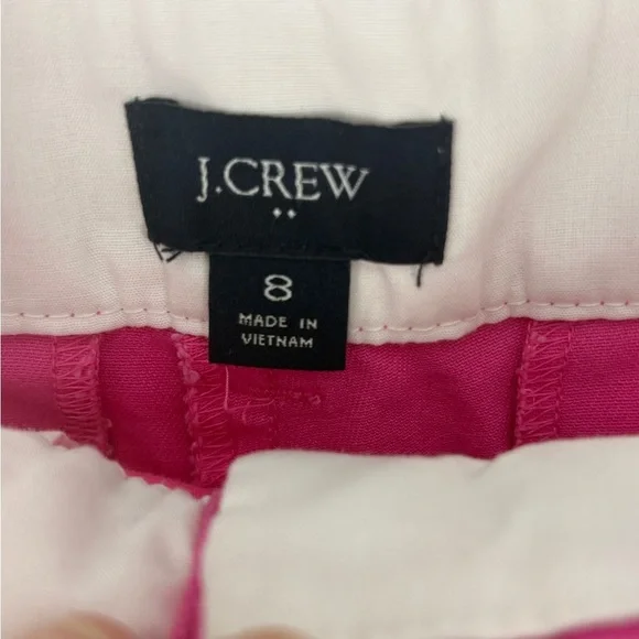 J.Crew Women's Hot Pink Chino Shorts- Sz 8 - Picture 2 of 6